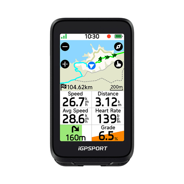 Licznik rowerowy GPS iGPSPORT BiNavi Air + Uchwyt M80