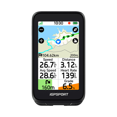 GPS Bike Computer iGPSPORT BiNavi silver