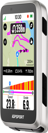 GPS Bike Computer iGPSPORT BiNavi silver